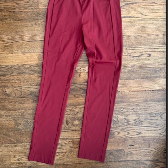 Theory Red Legging Style Pants - Picture 2 of 6
